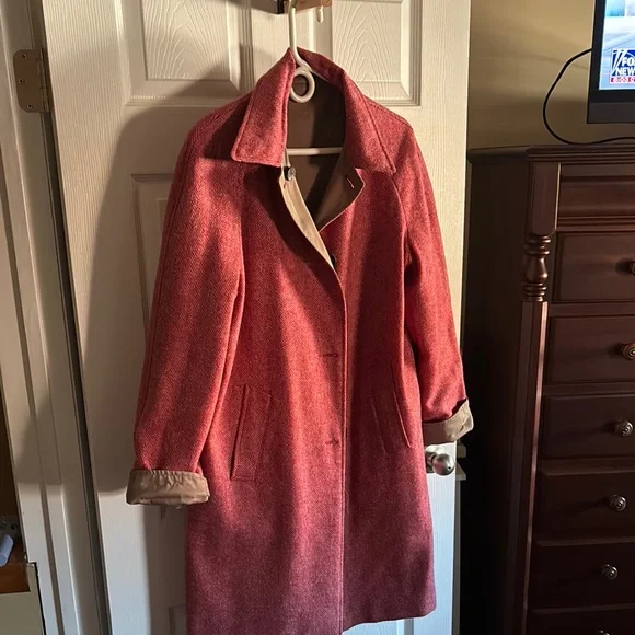 Balmain Pink Trench Coat - Picture 2 of 12